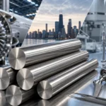 17-4 PH stainless steel round bars used in aerospace and medical manufacturing applications in Chicago.