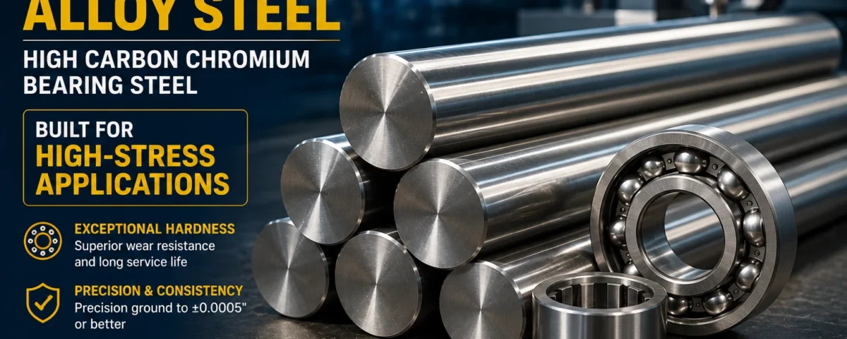 52100 alloy steel round bar for bearing and spindle applications
