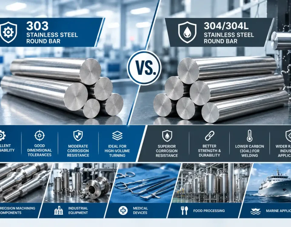 303 vs. 304304L Stainless Steel Round Bar