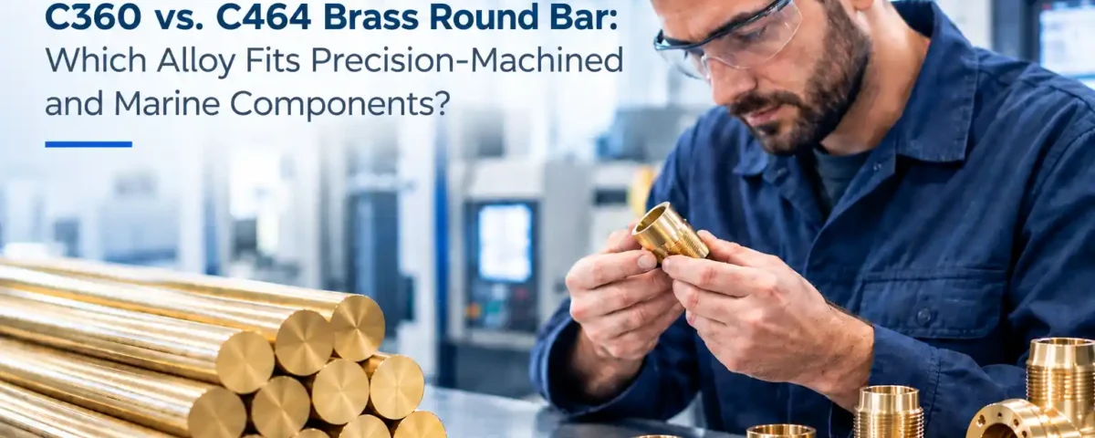 C360 vs. C464 Brass Round Bar