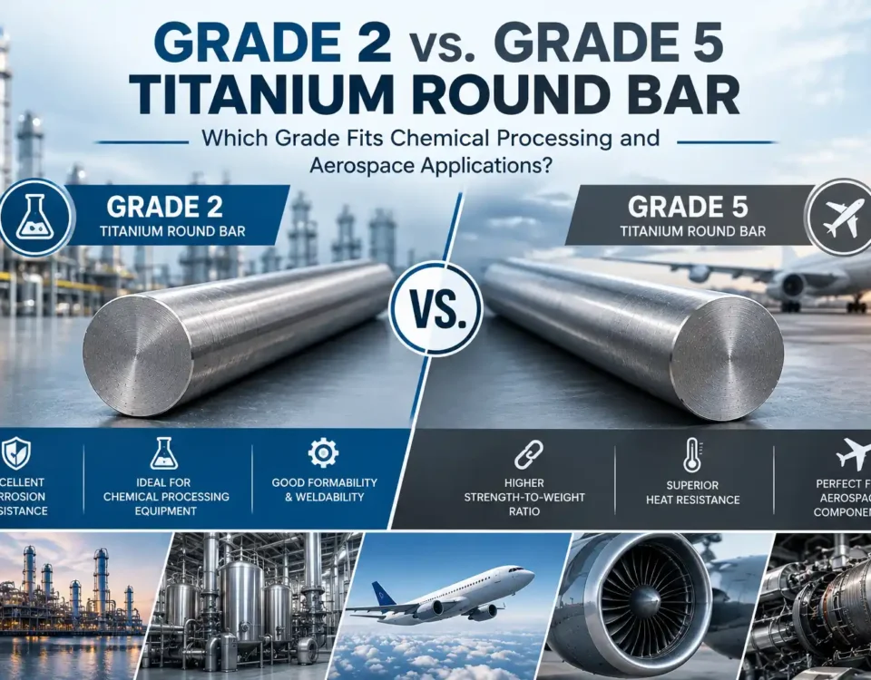 Grade 2 vs. Grade 5 Titanium Round Bar